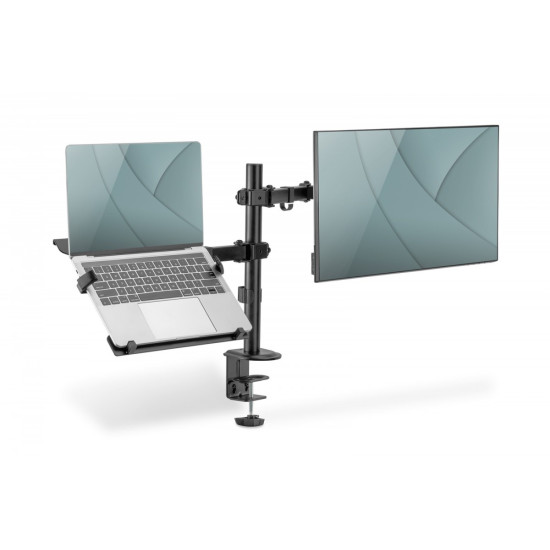 Uchwyt biurkowy na monitor z uchwytem na notebooka 1xLCD 32