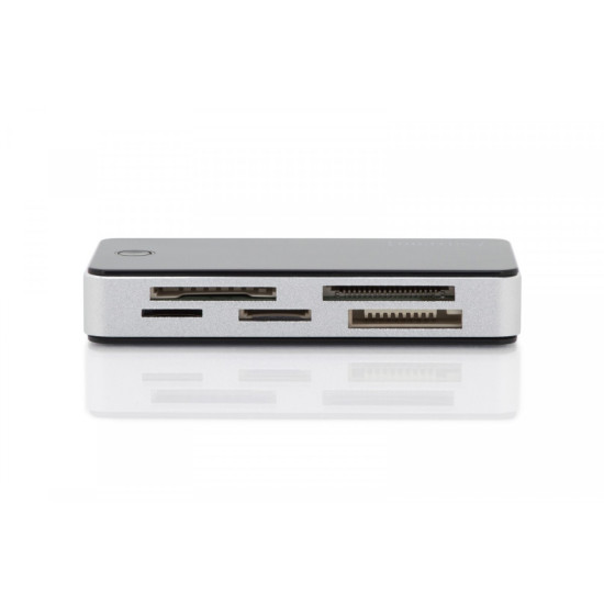 Czytnik kart 5-portowy USB 3.0 SuperSpeed, All-in-one, Czarno-srebrny