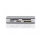 Czytnik kart 5-portowy USB 3.0 SuperSpeed, All-in-one, Czarno-srebrny