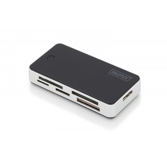 Czytnik kart 5-portowy USB 3.0 SuperSpeed, All-in-one, Czarno-srebrny