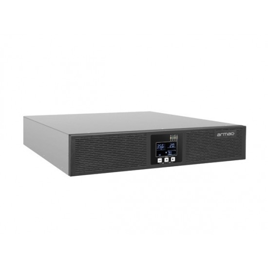 Zasilacz awaryjny UPS On-Line rack 1000VA 4 x IEC C13 USB-B LCD metalowa obudowa