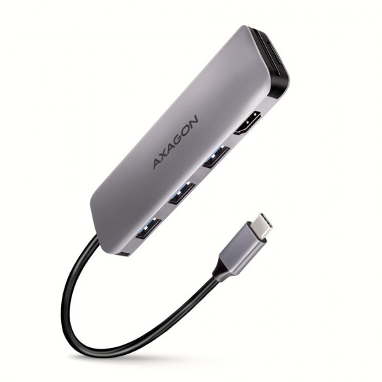 HMC-HCR3A Wieloportowy hub 3x USB-A + HDMI + SD/microSD, USB-C 3.2 Gen1, 20cm USB-C kabel HMC-HCR3A Wieloportowy hub 3x USB-A + HDMI + SD/microSD, USB-C 3.2 Gen1, 20cm USB-C kabel