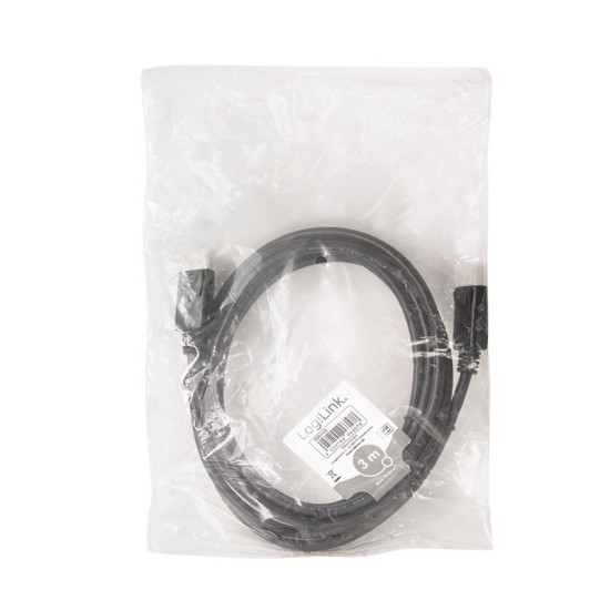 Kabel DisplayPort M/M 4K/60Hz, 3m Czarny 