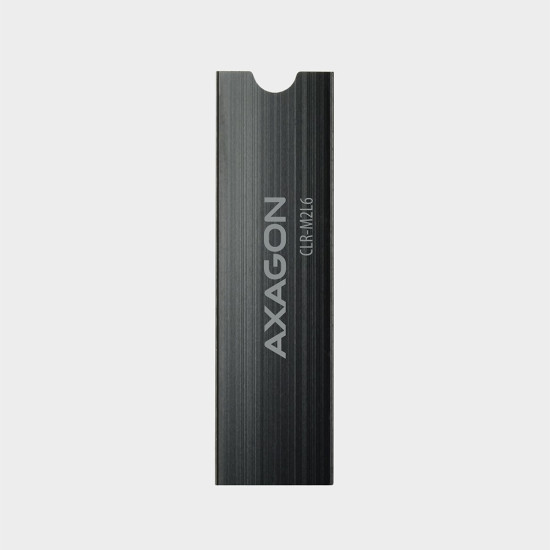 CLR-M2L6 Chłodnica aluminiowa pasywna do dysku M.2 SSD, ALU korpus silikonowe podkładki termiczne, wysokość 6mm