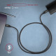 BUCM3-CM30AB Kabel USB-C  USB-C, 3.0m, PD 60W, 3A, ALU, oplot, czarny