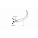 Adapter zasilania IEC320 C14->SCHUKO(F) 15 cm 