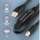 Kabel ADR-220B USB 2.0 A-M -> B-M aktywny kabel połączeniowy/wzmacniacz 20m