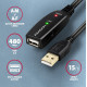 Kabel ADR-215 USB 2.0 A-M -> A-F aktywny kabel przedłużacz/wzmacniacz 15m