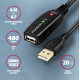 Kabel ADR-220 USB 2.0 A-M -> A-F aktywny kabel przedłużacz/wzmacniacz 20m
