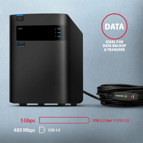 Kabel ADR-310 USB 3.0 A-M -> A-F aktywny kabel przedłużacz/wzmacniacz 10m