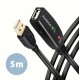 Kabel ADR-205 USB 2.0 A-M -> A-F aktywny kabel przedłużacz/wzmacniacz 5m