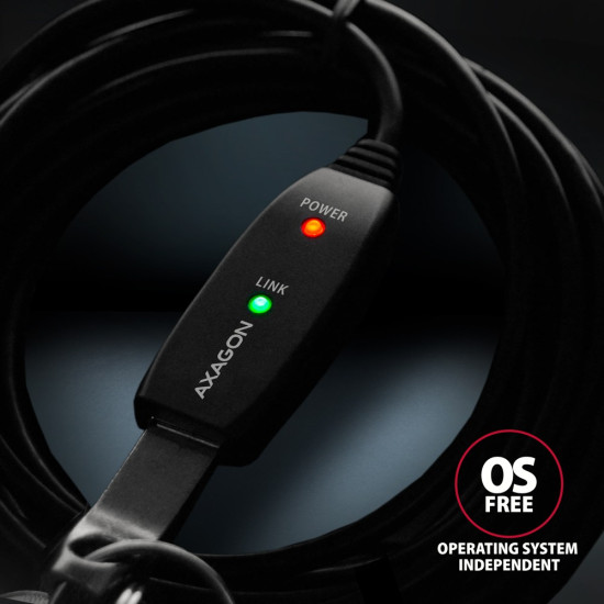 Kabel ADR-205 USB 2.0 A-M -> A-F aktywny kabel przedłużacz/wzmacniacz 5m
