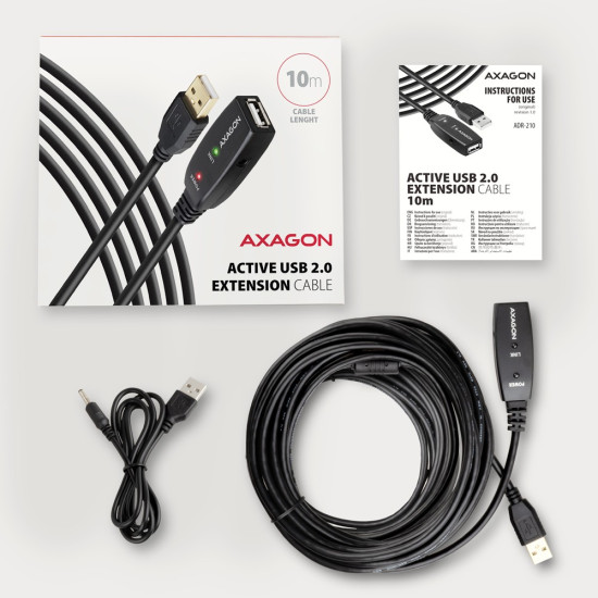 Kabel ADR-210 USB 2.0 A-M -> A-F aktywny kabel przedłużacz/wzmacniacz 10m