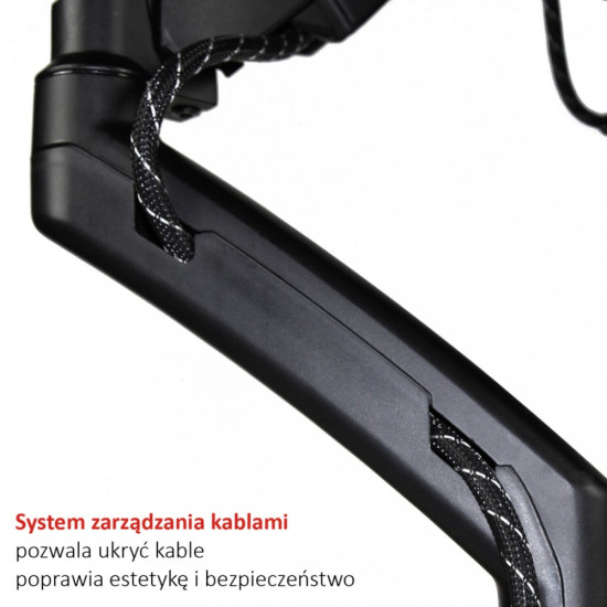 Uchwyt biurkowy na sprężynie gazowej do 1 monitora LCD/LED 13-27