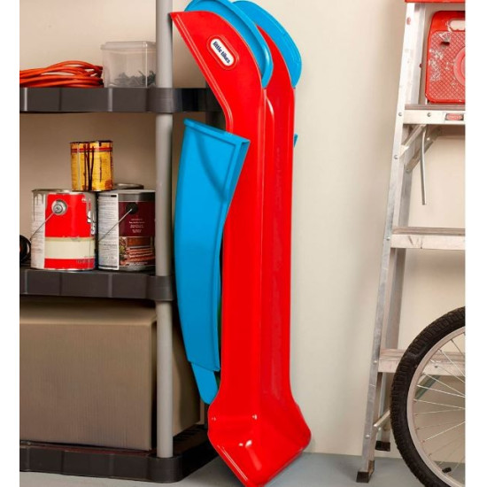 Pierwsza zjeżdżalnia czerwono-niebieska