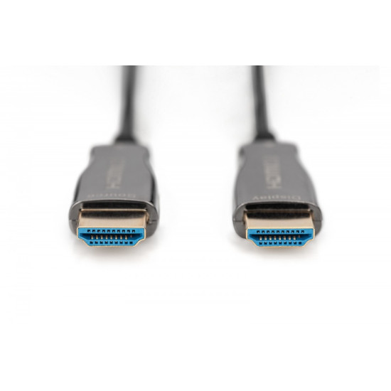 Kabel połączeniowy hybrydowy AOC HDMI 2.0 Premium HighSpeed 4K/60Hz UHD HDMI A/HDMI A M/M czarny 20m