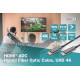 Kabel połączeniowy hybrydowy AOC HDMI 2.0 Premium HighSpeed 4K/60Hz UHD HDMI A/HDMI A M/M czarny 20m