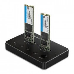 Stacja dokujca dysków 2x SSD M.2 SATA | NGFF | USB typ C 