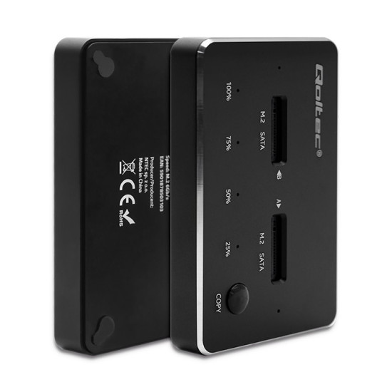 Stacja dokujca dysków 2x SSD M.2 SATA | NGFF | USB typ C 