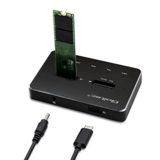 Stacja dokujca dysków 2x SSD M.2 SATA | NGFF | USB typ C 