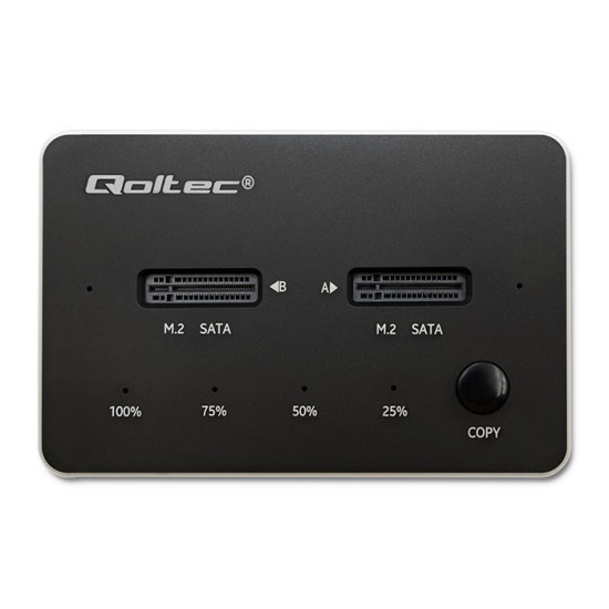 Stacja dokujca dysków 2x SSD M.2 SATA | NGFF | USB typ C 