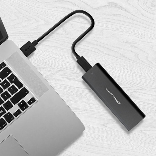 Obudowa | kieszeń do dysków M.2 SATA SSD | NGFF | USB typ C 