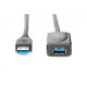 Kabel przedłużający USB 3.0 SuperSpeed Typ USB A/USB A M/Ż aktywny, czarny 5m