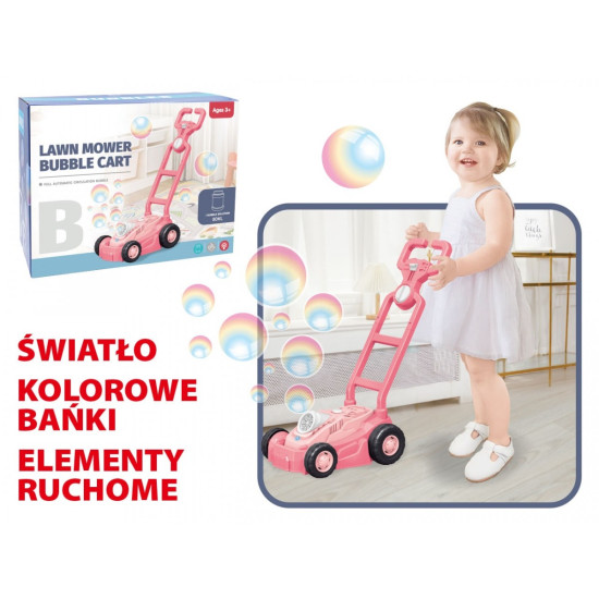 Kosiarka na bańki różowa
