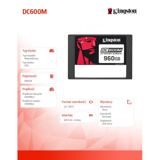 Dysk SSD DC600M 960GB