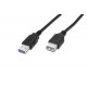 Kabel przedłużający USB 3.1 Gen.1 SuperSpeed 5Gbps Typ USB A/USB A M/Ż czarny 1,8m