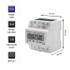 Trójfazowy elektroniczny licznik | miernik zużycia energii na szynę DIN | 230V | LCD | 4P 