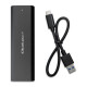 Obudowa | kieszeń do dysków M.2 SATA SSD | NGFF | USB typ C 