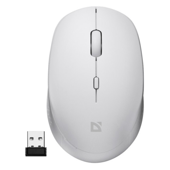 Mysz bezprzewodowa silent click AURIS MB-027 800/1200/1600 DPI Biała 