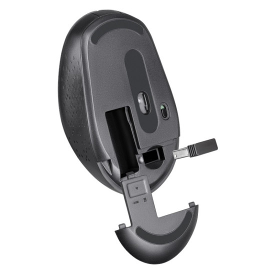 Mysz bezprzewodowa silent click AURIS MB-027 800/1200/1600DPI Szara
