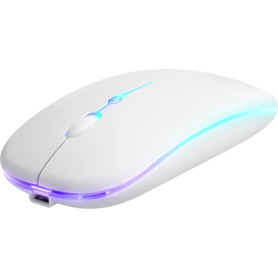 Mysz bezprzewodowa silent click TOUCH MM-997 akumulator 800/1200/1600 DPI Biała 