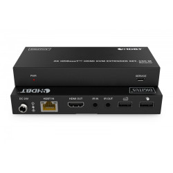 Przedłużacz/Extender HDMI 4K 60Hz 150m po skrętce Cat.6A/7/8 HDBaseT HDCP2.2 IR EDID PoC, zestaw 