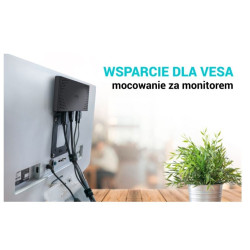 Stacja dokująca USB 3.0 / USB-C / Thunderbolt 3 Dual Display Gen2 + Power Delivery 100W 