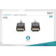Kabel połączeniowy DisplayPort z zatrzaskami 1080p 60Hz FHD Typ DP/DP M/M czarny 10m