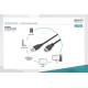 Kabel przedłużający USB 3.1 Gen.1 SuperSpeed 5Gbps Typ USB A/USB A M/Ż czarny 3m
