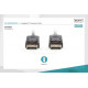 Kabel połączeniowy DisplayPort z zatrzaskami 4K 60Hz UHD Typ DP/DP M/M czarny 2m