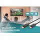 Kabel połączeniowy DisplayPort z zatrzaskami 4K 60Hz UHD Typ DP/DP M/M czarny 3m