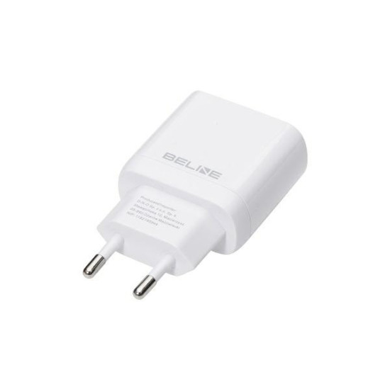 Ładowarka sieciowa 25W USB-C + kabel USB-C, biała