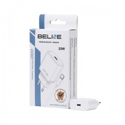 Ładowarka sieciowa 25W USB-C + kabel USB-C, biała