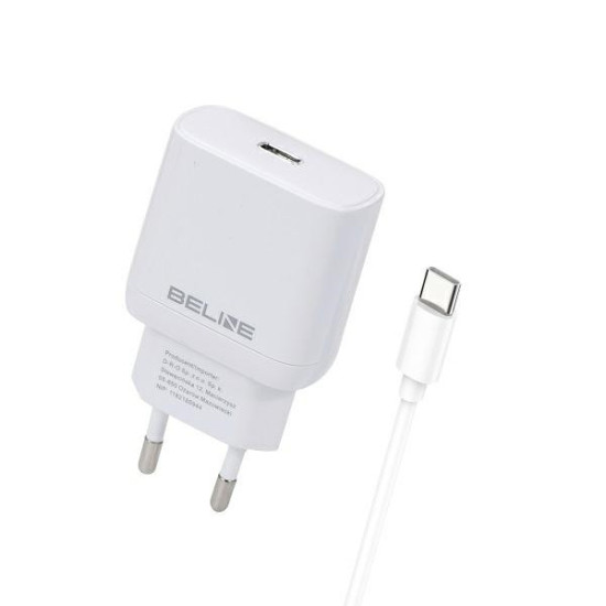 Ładowarka sieciowa 30W USB-C + kabel USB-C, biały