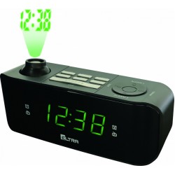 Radiobudzik z projektorem Kasia, czarny