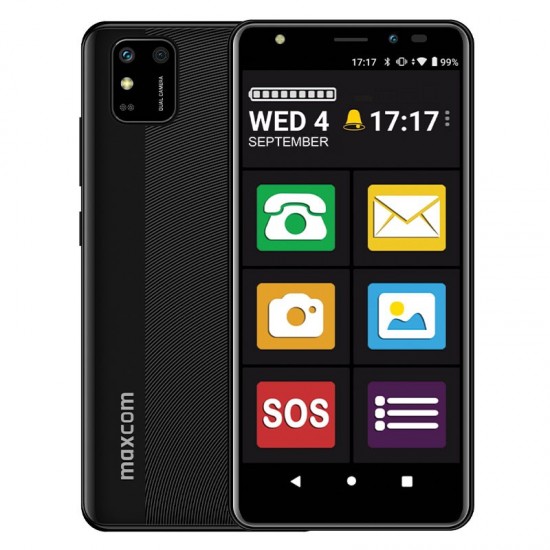 Smartfon MS 554 4G z aplikacją przyjazny ekran 