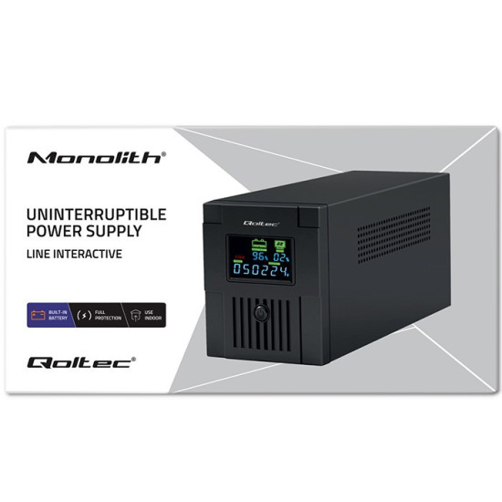 Zasilacz awaryjny UPS | Monolith | 1500VA | 900W | LCD | USB 