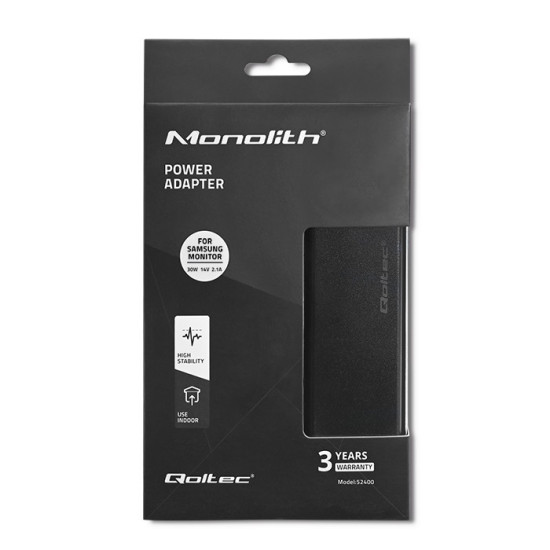 Zasilacz sieciowy do monitora Samsung 30W | 14V | 2.1A | 6.5*4.4 | + kabel zasilający 