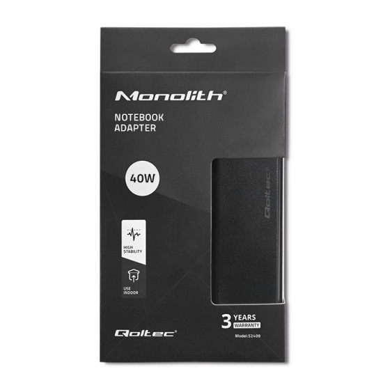 Zasilacz 40W | 12V | 3.33A | 5.5*2.1 | + kabel zasilający 