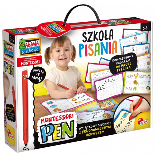 Zestaw edukacyjny Montessori Pen Szkoła pisania z 18 tabliczkami